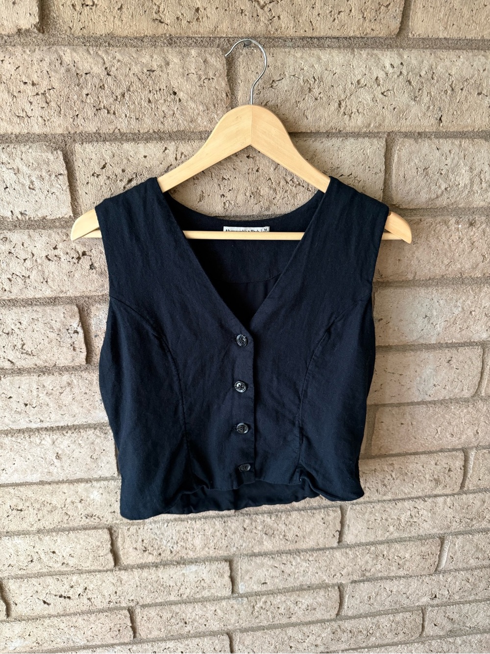 Abercrombie & Fitch Vest Button Front Women's Top
